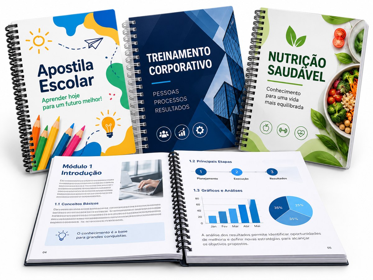 Impressão e Encadernação de Apostilas