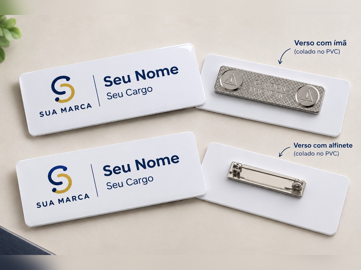 Bótons Personalizados em PVC – Alfinete ou Ímã