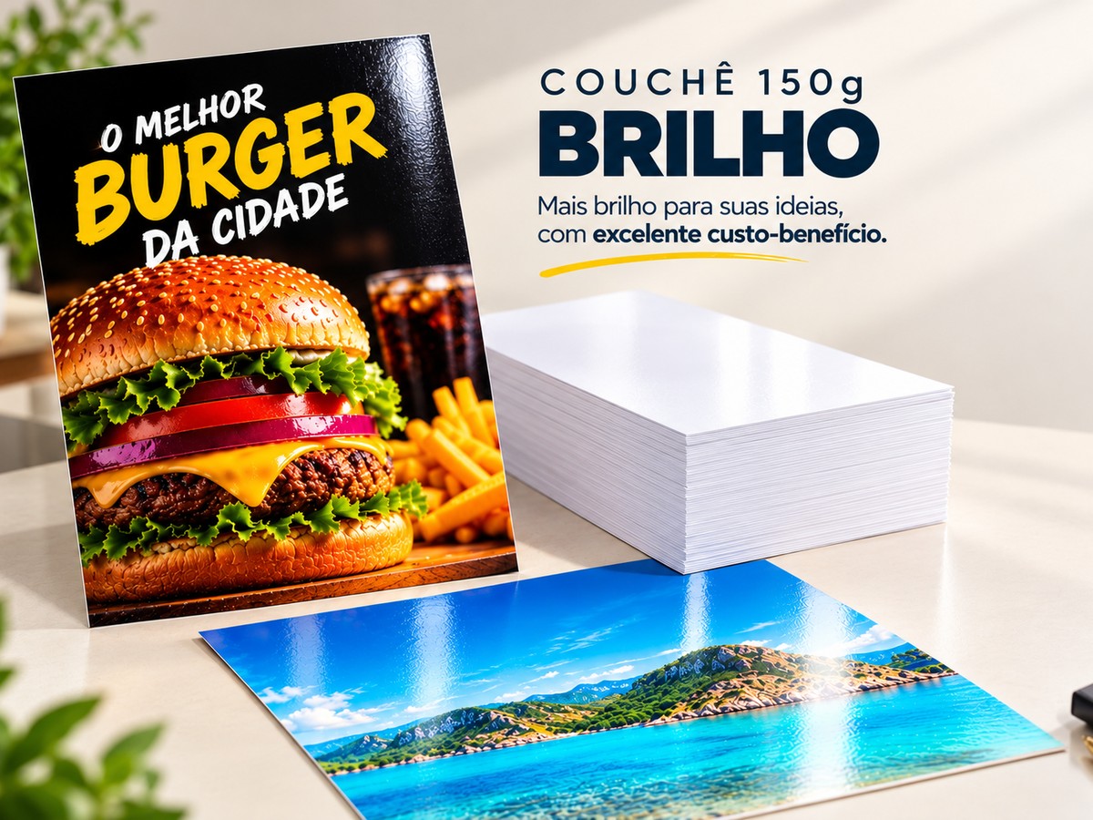 Cartaz A3 Personalizado – Couchê 150g Brilho