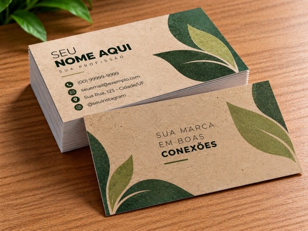 Cartões de Visita Reciclados Personalizados