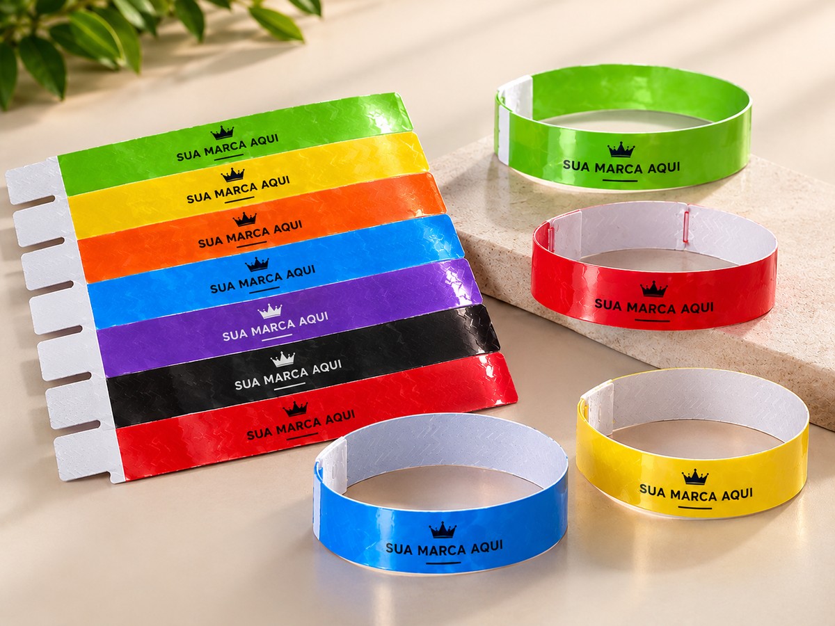 Pulseiras de Identificação Personalizadas em Material Sintético